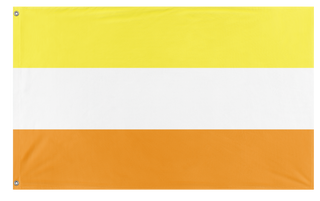 A mockup of the custom flag 'Maverique Pride Flag' on a white background