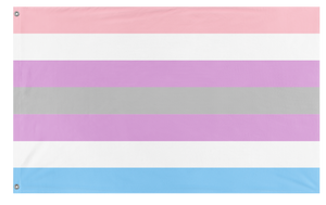 A mockup of the custom flag 'Intergender Flag' on a white background