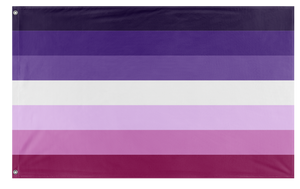 A mockup of the custom flag 'Moon Lesbian Flag' on a white background