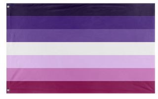 A mockup of the custom flag 'Moon Lesbian Flag' on a white background