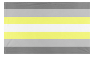 A mockup of the custom flag 'Demigender/Deminonbinary Flag' on a white background