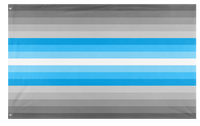 A mockup of the custom flag 'Social Anxiety Pride Flag' on a white background