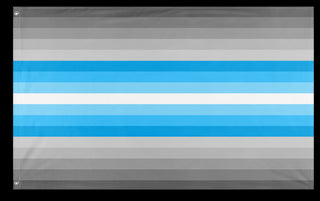 A mockup of the custom flag 'Social Anxiety Pride Flag' on a white background
