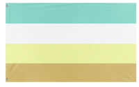 A mockup of the custom flag 'OCD Pride Flag' on a white background