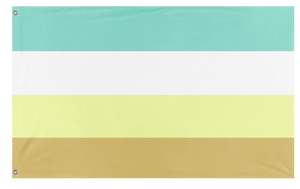 A mockup of the custom flag 'OCD Pride Flag' on a white background