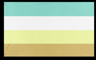 A mockup of the custom flag 'OCD Pride Flag' on a white background