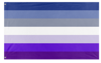 A mockup of the custom flag 'masc lesbian flag' on a white background
