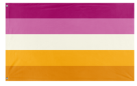 A mockup of the custom flag 'futch lesbian flag' on a white background