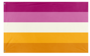 A mockup of the custom flag 'futch lesbian flag' on a white background