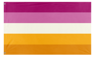 A mockup of the custom flag 'futch lesbian flag' on a white background