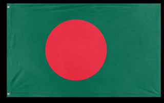 A mockup of the custom flag 'Flag of Bangladesh flag' on a white background