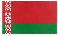 A mockup of the custom flag 'Flag of Belarus flag' on a white background