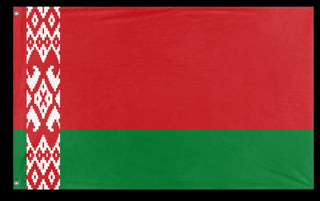 A mockup of the custom flag 'Flag of Belarus flag' on a white background