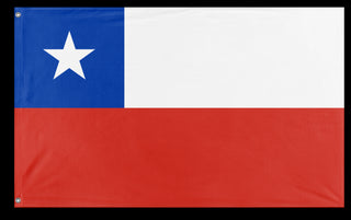 A mockup of the custom flag 'Flag of Chile flag' on a white background