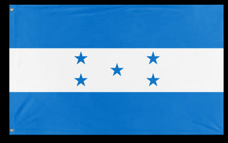 A mockup of the custom flag 'Flag of Honduras flag' on a white background