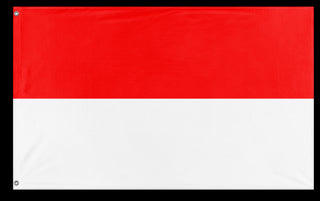 A mockup of the custom flag 'Flag of Indonesia flag' on a white background
