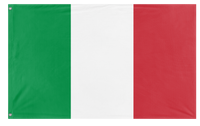 A mockup of the custom flag 'Flag of Italy flag' on a white background
