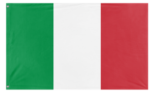 A mockup of the custom flag 'Flag of Italy flag' on a white background