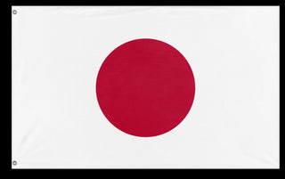 A mockup of the custom flag 'Flag of Japan flag' on a white background
