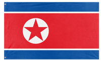 A mockup of the custom flag 'Flag of Korea' on a white background