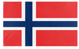 A mockup of the custom flag 'Flag of Norway flag' on a white background