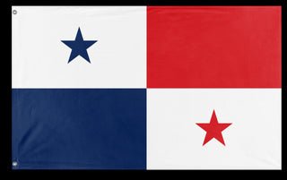 A mockup of the custom flag 'Flag of Panama flag' on a white background