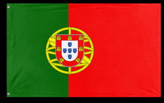 A mockup of the custom flag 'Flag of Portugal flag' on a white background