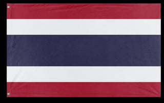 A mockup of the custom flag 'Flag of Thailand flag' on a white background