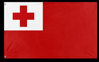 A mockup of the custom flag 'Flag of Tonga flag' on a white background