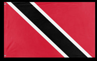 A mockup of the custom flag 'Flag of Trinidad and Tobago flag' on a white background