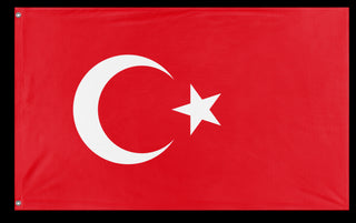 A mockup of the custom flag 'Flag of Turkey flag' on a white background