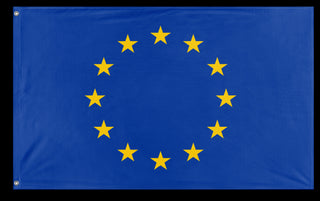 A mockup of the custom flag 'EU Flag' on a white background
