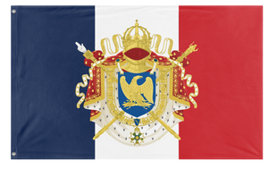 A mockup of the custom flag 'French Empire Flag' on a white background