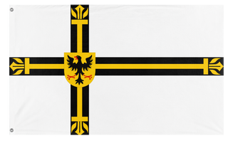 A mockup of the custom flag 'Teutonic Order Flag' on a white background