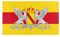 A mockup of the custom flag 'Grand Duchy of Baden Flag' on a white background