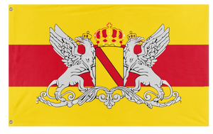 A mockup of the custom flag 'Grand Duchy of Baden Flag' on a white background