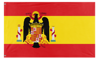 A mockup of the custom flag 'Francoist Spain Flag' on a white background
