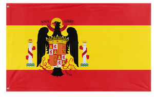 A mockup of the custom flag 'Francoist Spain Flag' on a white background