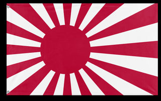 A mockup of the custom flag 'Japanese Empire Flag' on a white background
