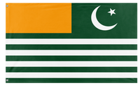 A mockup of the custom flag 'Azad Kashmir Flag' on a white background