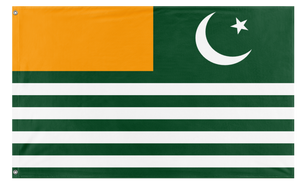 A mockup of the custom flag 'Azad Kashmir Flag' on a white background