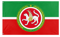 A mockup of the custom flag 'Tatarstan Flag' on a white background
