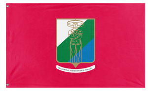 A mockup of the custom flag 'Abruzzo Flag' on a white background