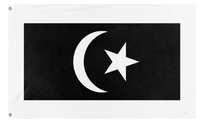 A mockup of the custom flag 'Terengganu Flag' on a white background