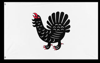 A mockup of the custom flag 'Central Finland Flag' on a white background