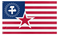 A mockup of the custom flag 'USA flag' on a white background