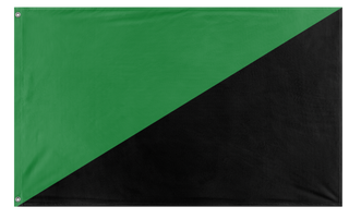 A mockup of the custom flag 'Anarcho-primitivism  Flag' on a white background