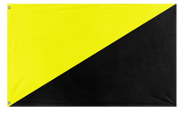 A mockup of the custom flag 'Anarcho-capitalism  Flag' on a white background