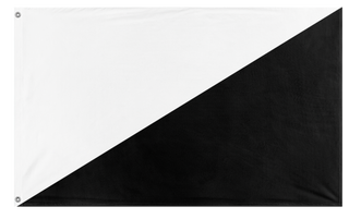 A mockup of the custom flag 'Anarcho-pacifism  Flag' on a white background