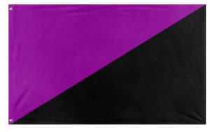 A mockup of the custom flag 'Anarcho-feminism Flag' on a white background